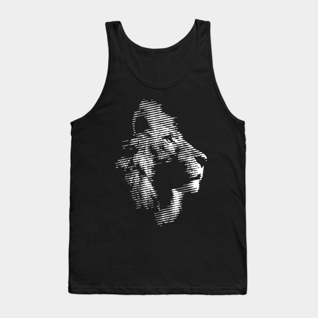 Lions Halftone style Tank Top by Aldyz